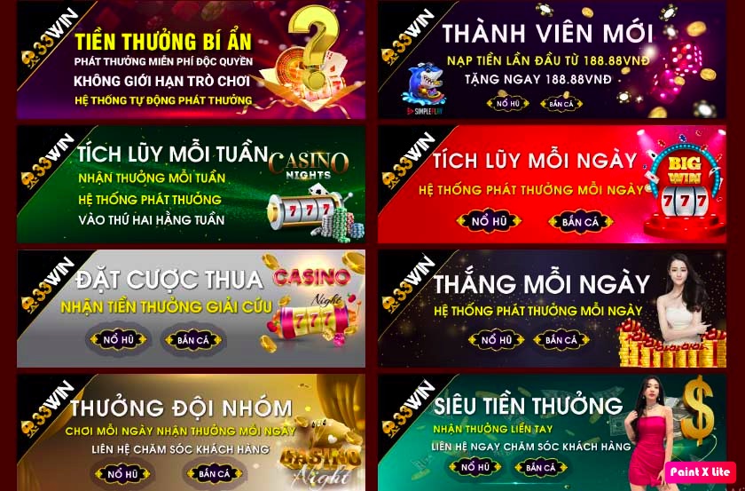 Các chương trình khuyến mãi rất đặc biệt tại 33win